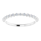 14K White 1/5 CTW Natural Diamond Anniversary Band